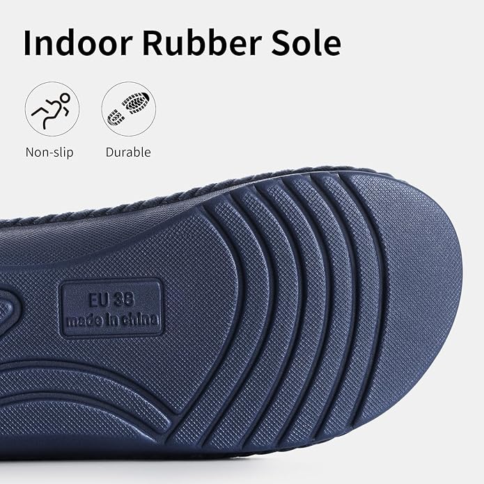 Litfun Orthopedic House Slippers for Women Adjustable Arch Support Indoor Slippers Open Toe Corduroy Bedroom Shoes