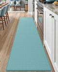 DEXI Kitchen Floor Mats Cushioned Anti Fatigue, 17x95, Long Standing Runner Rug Waterproof, Comfort Memory Foam Padded for Front Sink Laundry, Turquoise