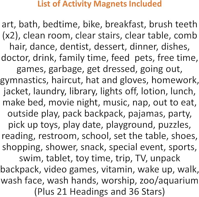 SchKIDules Home-Themed Magnetic Visual Schedule & Reward Chart w/129 Colorful Magnets & 2-Sided 18” Folding Board; for Daily Routines, Chores, Behavioral Supports, Kids’ Calendar, ADHD & Autism Tools