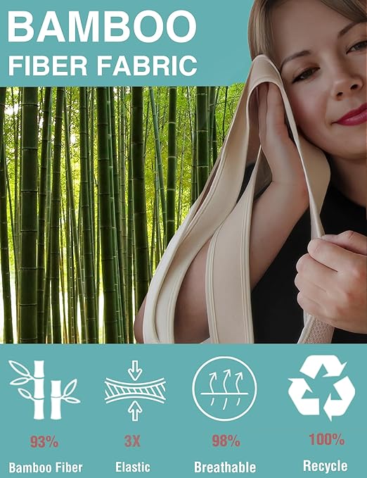 Posture Corrector for Women Men,BI-Straps Back Straightener - Bamboo Fiber Back Brace Posture Corrector - Instant Upper Back Pain Relief (Beige, M/L)