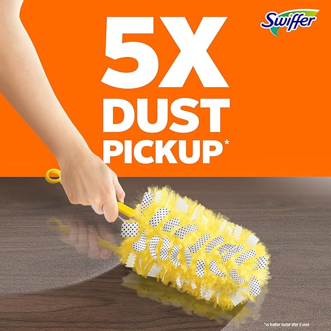 Swiffer Dusters Heavy Duty, Multi-Surface Duster Refills for Cleaning, Unstopables, 24 Count (4 Packs of 6)
