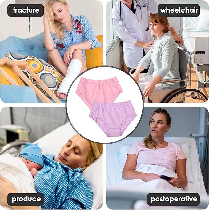 Easy Adapt Women's Tear-Away Underwear, for Patients, Elders, Pack of 2. (XX-Large)
