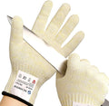 Schwer SlicePro Ultra-Durable ANSI A9 Cut Resistant Gloves PR1501, 10X Reinforced Food Grade Cutting Glove, Mandoline Gloves for Kitchen Meat Cutting, Oyster Shucking, Fish Fillet Processing, L