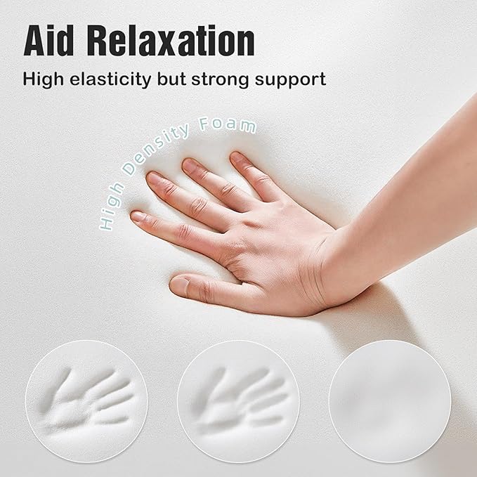 LightEase Post-Surgery Leg, Knee, Ankle Elevation Double Wedge Pillow, Memory Foam Leg Elevating Pillow for Injure, Sleeping, Foot Rest, Reduce Swelling