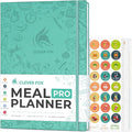 Clever Fox Meal Planner PRO – Weekly Meal Prep Journal with Grocery List & Weigh Loss Tracker – Diet, Fitness & Welness Log Book – Nutrition Diary Notebook – Lasts 12 Months, 7x10” (Turquoise)