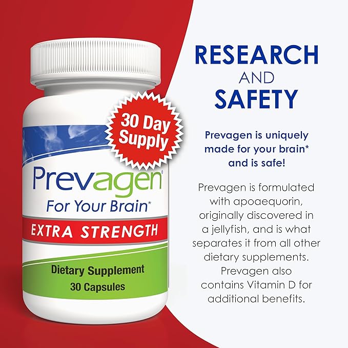 Prevagen Extra Strength - 30 Capsules (2 Pack) | Formulated for Your Brain | 20mg of Apoaequorin Plus Vitamin D3