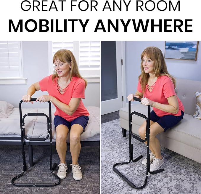 Vive Chair Stand Assist for Elderly - Portable Standing Up Assistance for Seniors - Self Lift Aid Disabled & Handicap Fall Prevention - Side Walker Aid - Help You Get Up from Couch, Bed, & Floor