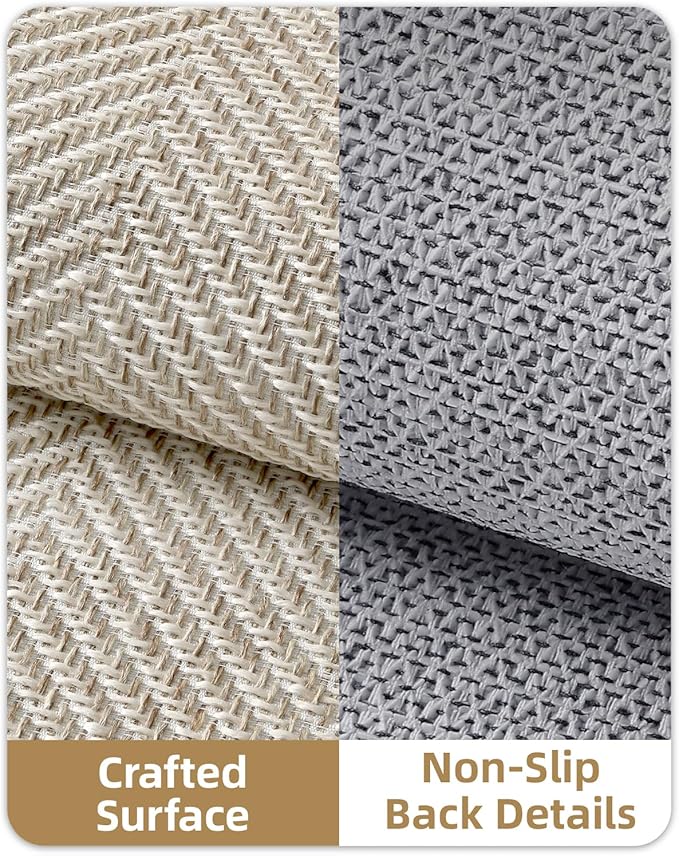 Color&Geometry Extremely White Beige Ultra Thin Indoor Door Mat 32"x48", Machine Washable Front Door Mat Non Slip, Low Profile Entrance Mat Indoor, Absorbent Carpet for Inside, Entry, Entryway (FOLD)