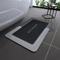 Bath Mats 17x27 Inch, Modernized Magic Mat Bathroom, Rubber Anti Slip Quick Drying Absorbent Bathroom Rug, Shower Room Rugs for in Front of Bathtub, Sink, Dark Gray