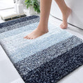 OLANLY Bathroom Rugs Mat 36x24, Extra Soft Absorbent Microfiber Bath Rugs, Rubber Backing, Quick Dry, Machine Washable Bath Mats for Bathroom Floor, Tub and Shower, Home Decor Accessories, Navy Blue
