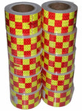 Reflective Tape 3 inch X 66 feet X 10 Rolls, Outdoor Waterproof Hazard Conspicuity Safety Warning Industrial Marking Tape