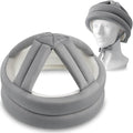 Woanger 1 Pcs Anti Fall Elder Head Safety Helmet for Adults Special Needs Thick Soft Protective Hat Adjustable Seniors Fall Prevention Head Protection Cap Elderly Helmet for Injury Protection (Grey)