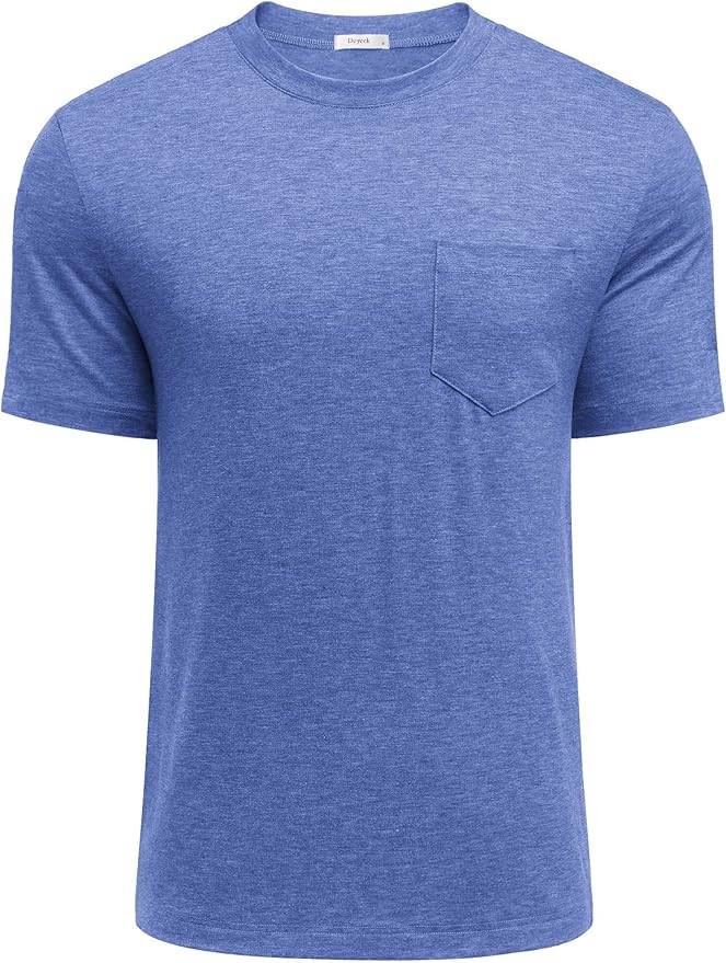 Deyeek Shoulder Post Surgery Recovery Shirts for Men Full Tear Away Short Sleeve T Shirt Adaptive Chemo Clothing