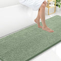 Arotive Bathroom Rugs 70x24, Extra Soft Absorbent Shaggy Chenille Bath Rugs, Machine Washable Rubber Backing Non-Slip Bath Mats for Bathroom Floor Tub and Shower, Home Decor Accessories, Sage Green