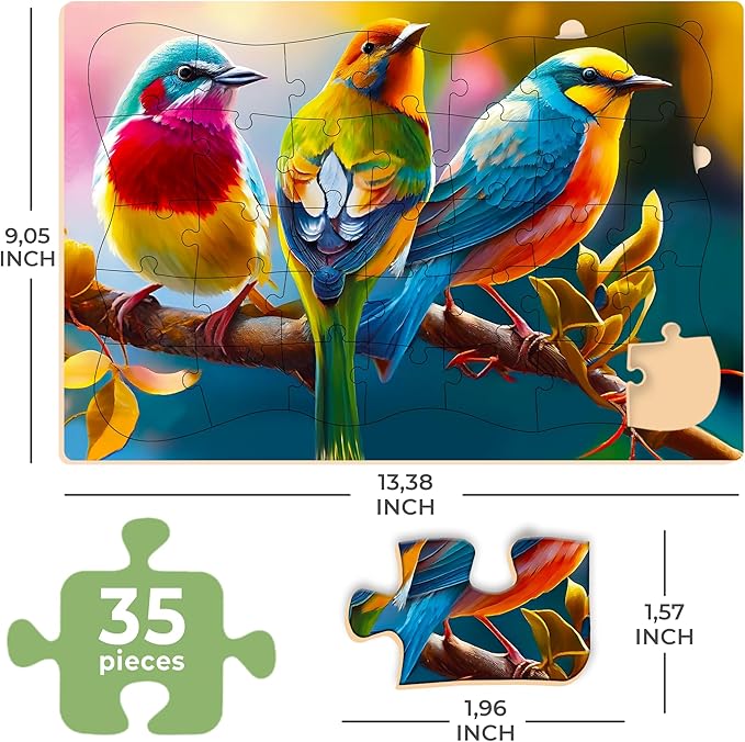 QUOKKA 35 Piece Puzzles for Adults - 3 Set Dementia Puzzles for Elderly - Large Piece Activities Products for Seniors - Alzheimers Jigsaw Puzzle Games for Adults - Dogs in The Field