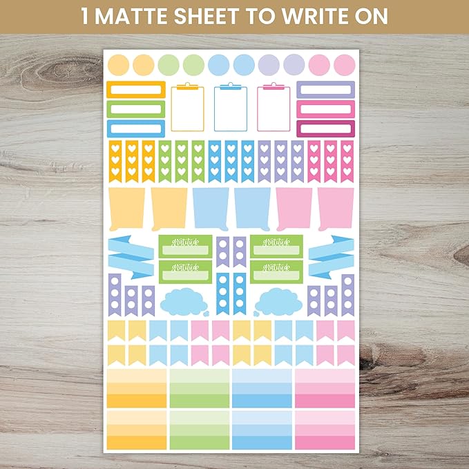 Bloom Daily Planners Newly Improved Classic Planner Sticker Sheets - Variety Sticker Pack for Decorating, Planning, Scrapbooking, etc. - 708 Stickers Per Pack!