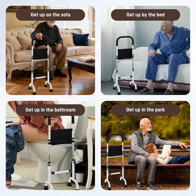 Stand Assist Aid for Elderly, Adjustable Stand Assist, Hip Knee Surgery Recovery Aid Walking Cane Standing Aids and Supports, Standing Aid for Couch, Bedside, Toilet, More, up to 400lb