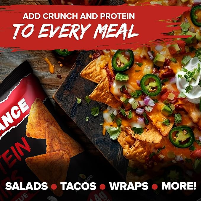 Natural Endurance Protein Chips - Barbecue Chips, Low Carb Chips, High Protein Snack, Vegan Protein with Avocado Oil, 14g Protein Per Bag, Gluten Free, BBQ Flavor - 1.38 oz Bags (Pack of 12)