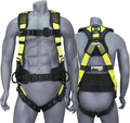 AFP Demon Comfortable Fall Protection Harness Kit – OSHA/ANSI PPE Full Body Safety Harness for Construction Work