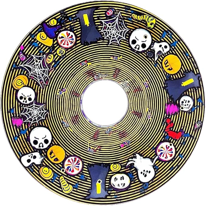 Designer Halloween Cover for Wheelchair Wheels for Adults & Kids, Skull and Spider Web Designs, Easy Install/Remove, Lightweight, (Halloween Fun)