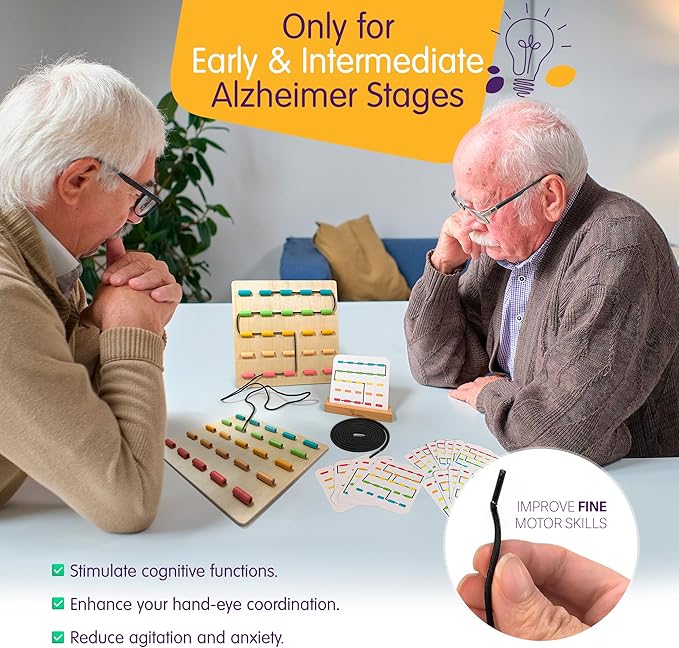 Dementia Activities for Seniors - Activity Kits for Dementia Patients - Memory Games for Seniors with Dementia - Dementia Products - Alzheimers Activities - Puzzles for Dementia Patients