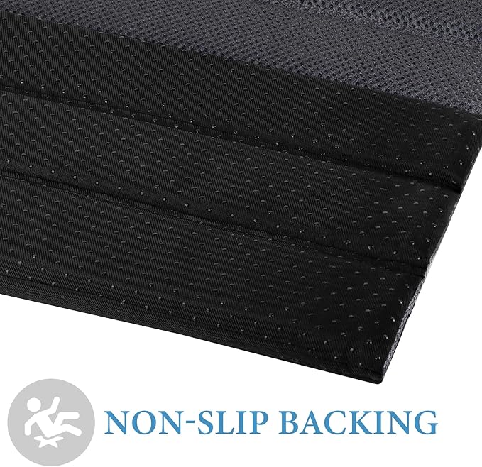 Ultra Quick Drying Stone Bath Mat Diatomaceous Earth Shower Mat Non-Slip Foldable Dish Drying Mats for Bathroom Floor, Kitchen Counter, Pet, 23x15, Gray