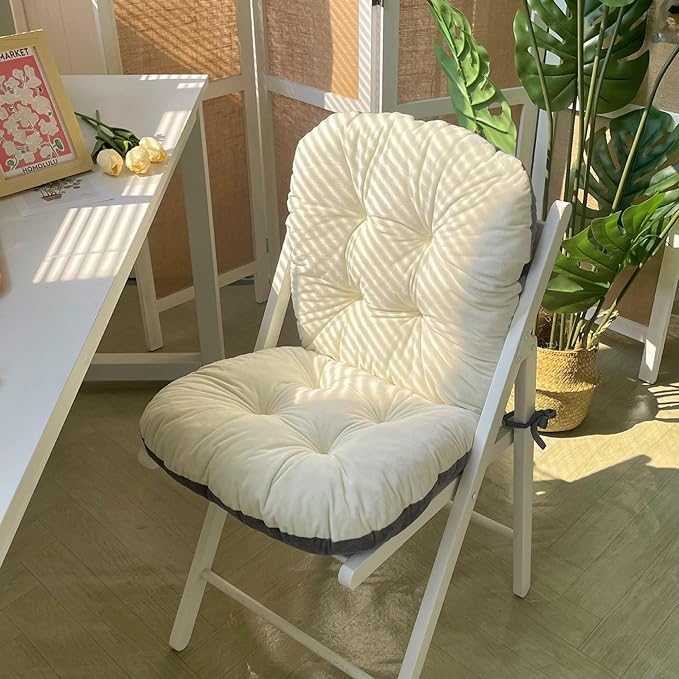 Chair Pads Plush Seat Cushion with Back Support - Office Chair Cushion for Long Sitting Comfort, Multiple Colors Available (Grey,42 * 85cm/16.54 * 33.46inch)