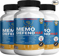 Memo Defend Max Memory Support Supplement, 60 Capsules, with Vitamins A C D E B Complex, DHA, Bacopa, Grapefruit Seed (3)