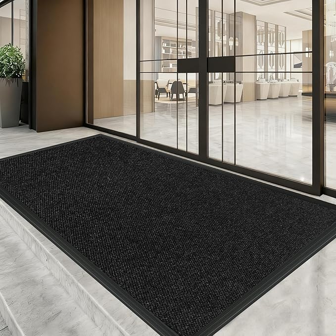 4ft x 39ft Front Door Mat Indoor Outdoor Entrance, Commercial Heavy Duty Entryway Matt, Non-Slip Rubber Backing Low Profile Doormat, Waterproof Dirt Trapper Welcome Mat for High Traffic Area