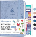 Clever Fox Fitness & Food Journal Pocket – Nutrition & Workout Planner for Women & Men – Diet & Gym Exercise Log Book with Calendars, Diet & Training Trackers – Lasts 3 Months, 4.3x5.5” (Periwinkle)