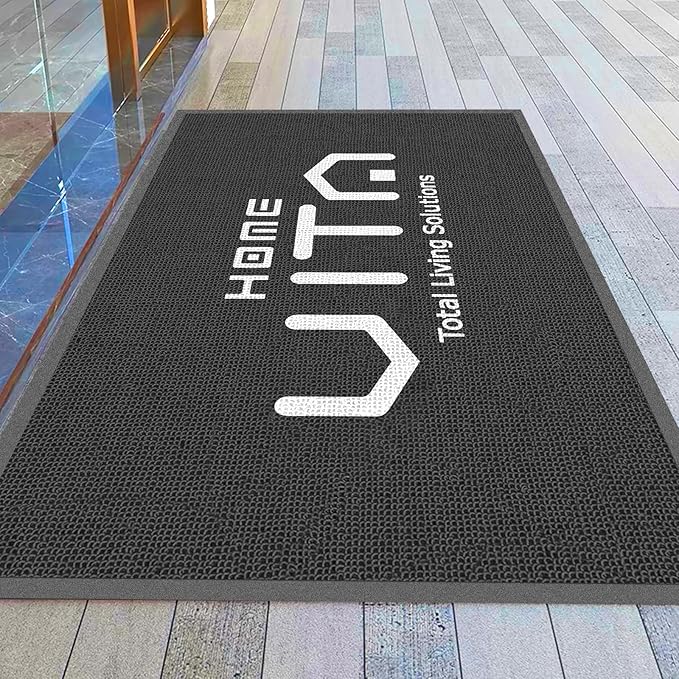 Custom Personalized Commercial Floor Mat with Any Logo Size Color Entryway Welcome Doormat Entrance Carpet for Business Home Indoor/Outdoor Non-Slip Durable Wear Resistance