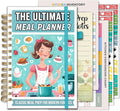 Life & Apples Meal Planner with Grocery List – Undated Weekly Menu & Meal Prep Notebook, Healthy Eating & Weight Loss Planner, 52-Week Spiral Bound Journal, What's Cooking