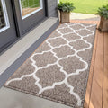 OLANLY Indoor Door Mat, 47x20, Non-Slip Absorbent Resist Dirt Entrance Mat, Washable Low-Profile Inside Floor Doormats for Entryway, Brown