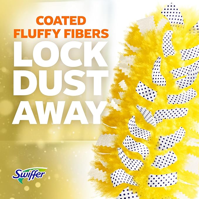 Swiffer Dusters Heavy Duty, Multi-Surface Duster Refills for Cleaning, Unstopables, 24 Count (4 Packs of 6)