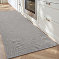 AMOAMI Kitchen Mats for Floor, Non Slip Washable Kitchen Rugs Absorbent Quick Dry and Easy to Clean, Kitchen Runner Rugs for Kitchen in Front of Sink, 20“*70”, Grey