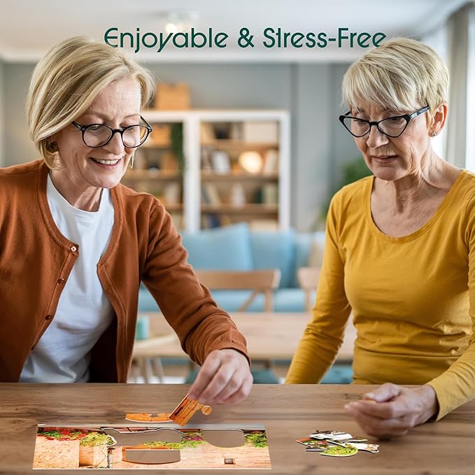 Keeping Busy Object Large Piece Puzzles for Seniors | 3 Pack | Dementia Activities for Seniors Game Solve in 3 Steps Dementia Products for Elderly Alzheimers Products for Elderly Alzheimers Activities