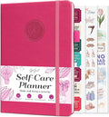 GoGirl Self-care Journal – Daily Mental Health Notebook with Mood & Wellness Trackers – Personal Development, Meditation & Reflection Journal for Women – Hardcover, Lasts 3 Months (Fuchsia)
