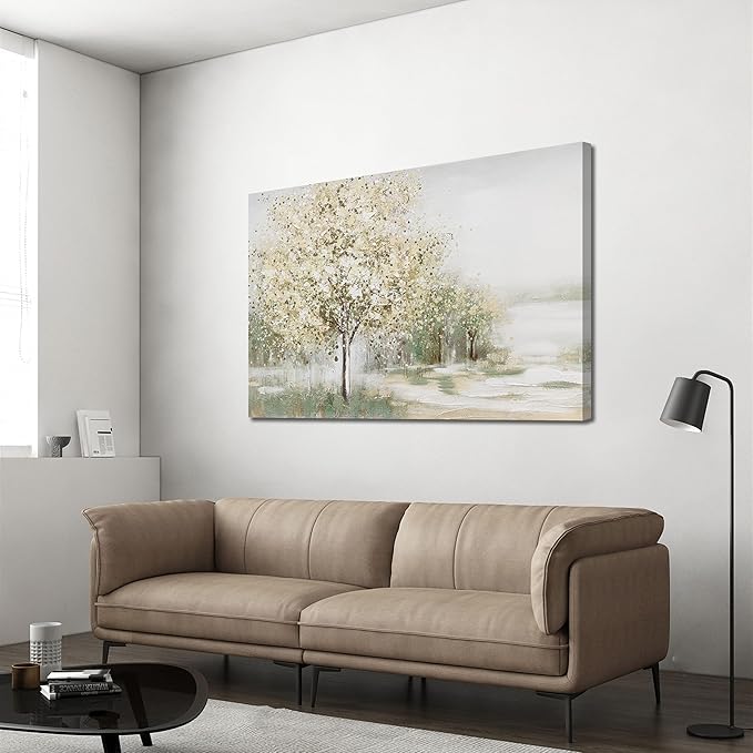 Canvas Wall Art Decor Large Wall Art Pictures for Living Room Canvas Art Wall Decor Landscape Natural Wall Art Decor Artwork for Walls Vintage Tree Wall Art Prints 32" X 48" for Bedroom Office Kitchen