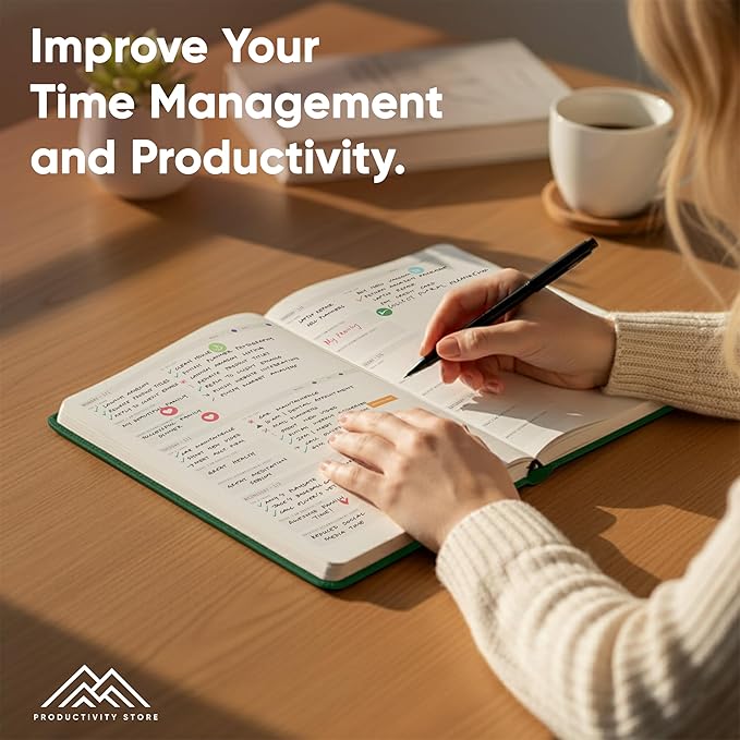 Dated, 2026 Planner, 8.5" x 11" - The #1 Productivity Planner to Achieve Your 2026 Goals - Planner 2026-2027 by PRODUCTIVITY STORE (A4, GREEN)