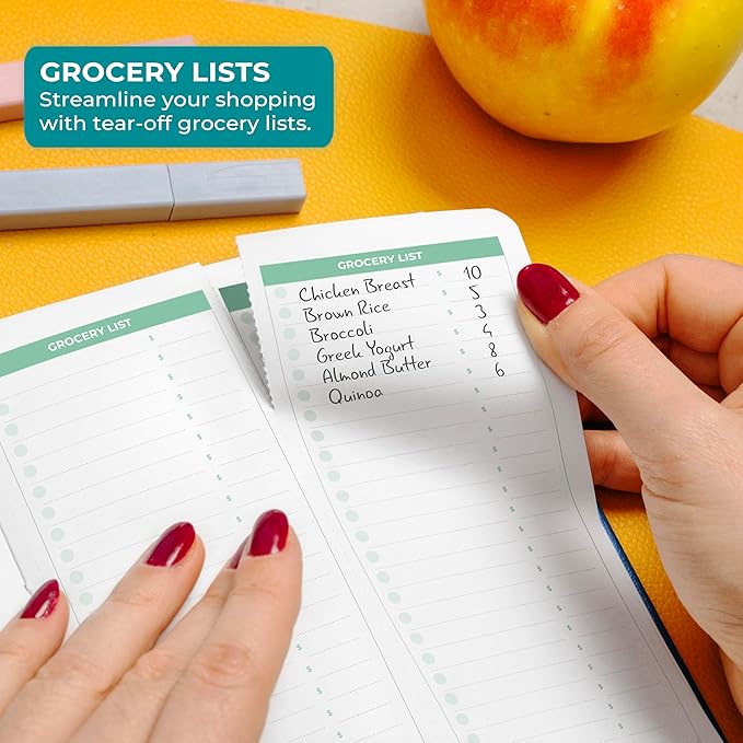 Clever Fox Fitness and Food Journal Premium – Guided Daily Workout, Meal & Weight Loss Tracker for Women & Men – Exercise Diet Planner (Mystic Blue)