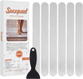 Anti Slip Shower Stickers 24 PCS Safety Bathtub Strips Adhesive Decals with Premium Scraper for Bath Tub Shower Stairs Ladders Boats