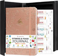 Clever Fox Fitness and Food Journal Premium – Guided Daily Workout, Meal & Weight Loss Tracker for Women & Men – Exercise Diet Planner (Rose Gold)