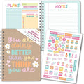 Undated Daily Planner Notebook - Undated Planner Notebooks, Daily To Do List Planners, To Do List Notebook for Work Organization, Day Schedule Planners for Kids and Adults