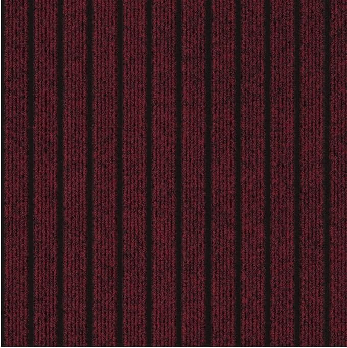 Ottomanson 2'7" x 14' Hallway Runner with Scraper Pile Extra Durable Non-Slip Rug Mat for Indoor & Outdoor Use - Ideal for Kitchen, Entryway, Patio & Garage - High-Traffic Carpet, Red