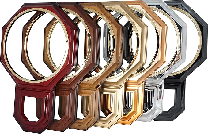 JUSTIME Traditional Schoolhouse Classic Vintage Arabic Regulator Wall Clock, Chiming Wall Clocks with Pendulum & Westminster Chime Hourly, Schoolhouse Wall Decor Battery Operated (Dark Wood Grain)