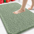 Arotive Bathroom Rugs 30x20, Extra Soft Absorbent Shaggy Chenille Bath Rugs, Machine Washable Rubber Backing Non-Slip Bath Mats for Bathroom Floor Tub and Shower, Home Decor Accessories, Sage Green