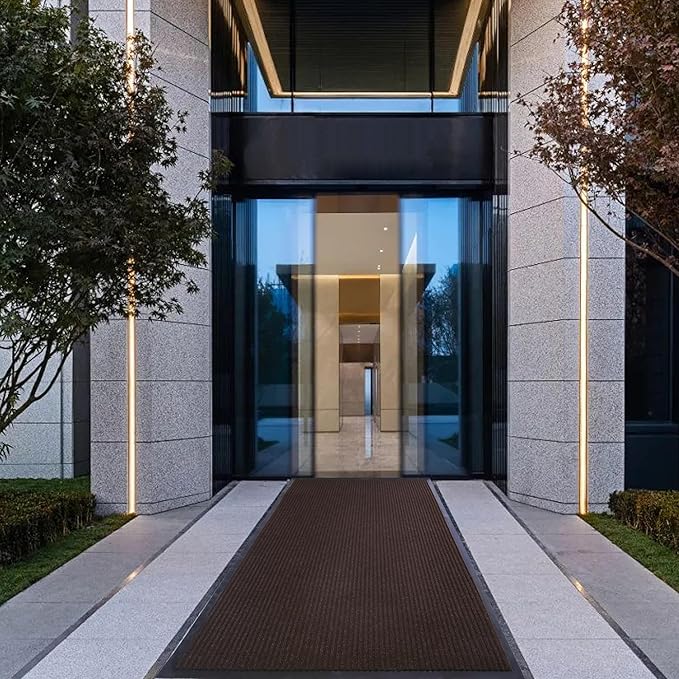 tonchean Commercial Grade Entrance Mat 3x10Ft Heavy Duty PVC Non-Slip Door Floor Mat, Indoor Outdoor Runner Rugs, Brush Step Entrance Mats for Corridor, Kitchen, Home, High Traffic Area