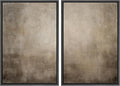MUDECOR Framed Canvas Print Wall Art Monochromatic Gradient Abstract Minimalist Gray Illustrations Modern Art Decorative Bohemian Colorful Chic for Living Room, Bedroom, Office - 16"x24"x2 Black