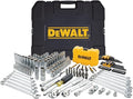 DEWALT Mechanic Tool Set with Case, Socket Set Metric and Standard Full, 1/4" & 3/8" Drive, Hex Keys and Specialty Tools, 168-Piece (DWMT73803)