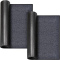 2 Pack 73"x46" Brush Step Entrance Mat - Indoor Outdoor Carpet Doormat with Deep Scraper & Rubber Border, for Dry Indoor/Outdoor Use at Door, Patio, Garage, Kitchen, Laundry Room